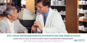 Put your osteoarthritis patients on the simple path