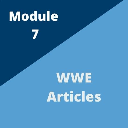 Module 7: WWE articles