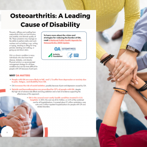OA: A Leading Cause of Disability