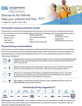 Exercise Rx for Arthritis