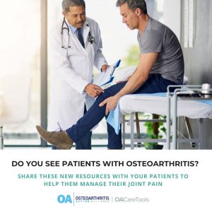 Do you see patients with osteoarthritis?